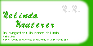 melinda mauterer business card